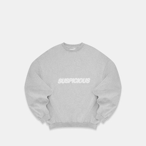 PL / Slanted Crewneck - Neutral Heather