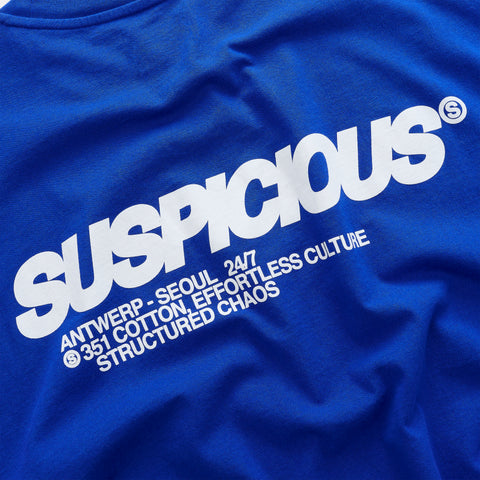 +351 Cotton / Structured Chaos Tee - Big Blue