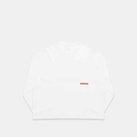 Polkaline / Suspicious Longsleeve - White