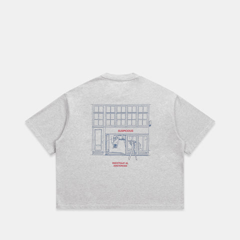 AMS Exclusive / The AMS Store Tee  - Neutral Heather