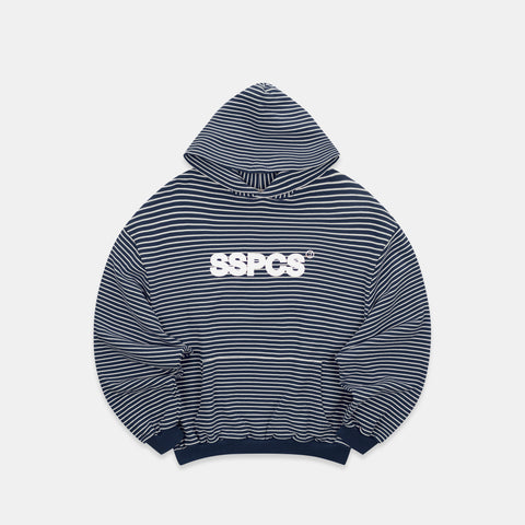 Polkaline / The SSPCS Striped Hoodie - Nightfall
