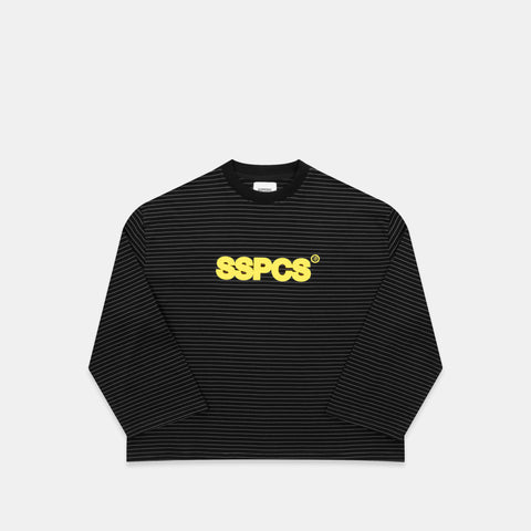 PL / The SSPCS Striped Longsleeve - Black Yellow