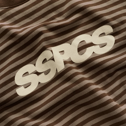 PL / The Slanted SSPCS Striped Longsleeve - Espresso Tone