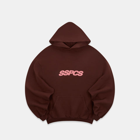 Camo / Track Hoodie - Burnt Mahogany
