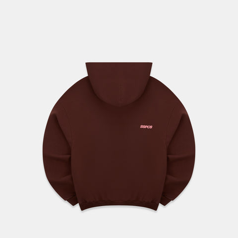 Camo / Track Hoodie - Burnt Mahogany