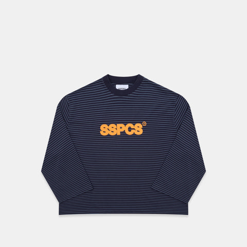 PL / The SSPCS Striped Longsleeve - Nightfall Orange