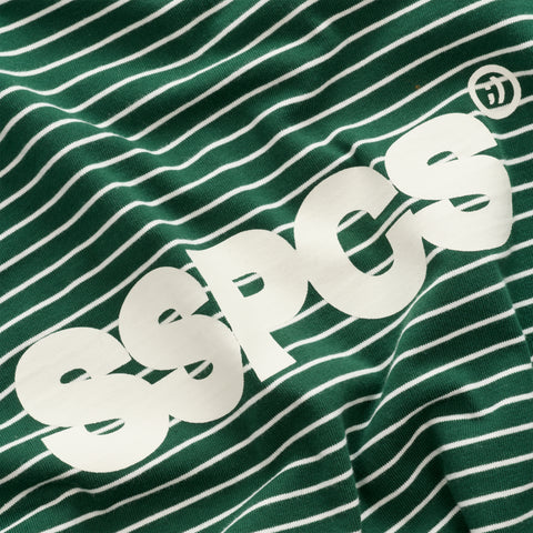 PL / The SSPCS Striped Longsleeve - Dark Forest Green