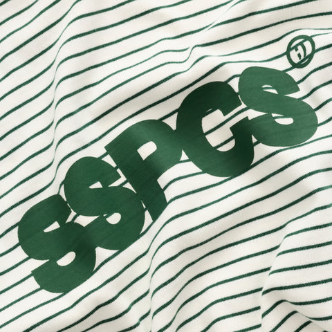 PL / The SSPCS Striped Longsleeve - Forest Green & White