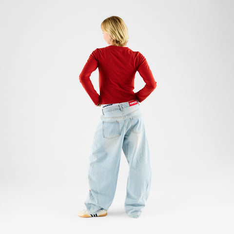 Winter 2 / Brush W Tight Longsleeve - Ruby Red