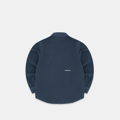 PL / Essentials Linen Longsleeve Shirt - Coastal Blue