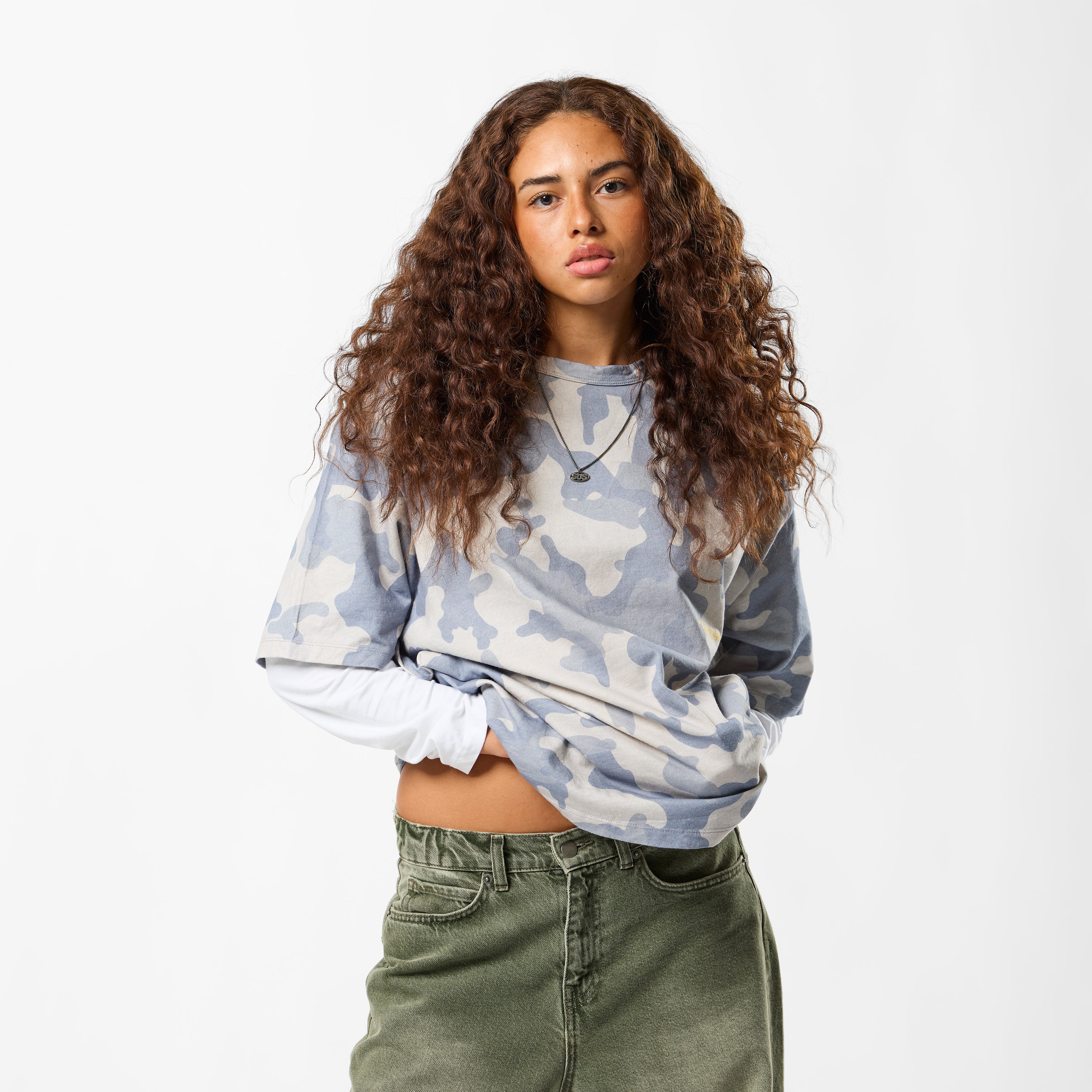 Camo Tee - Blue – Suspicious Antwerp