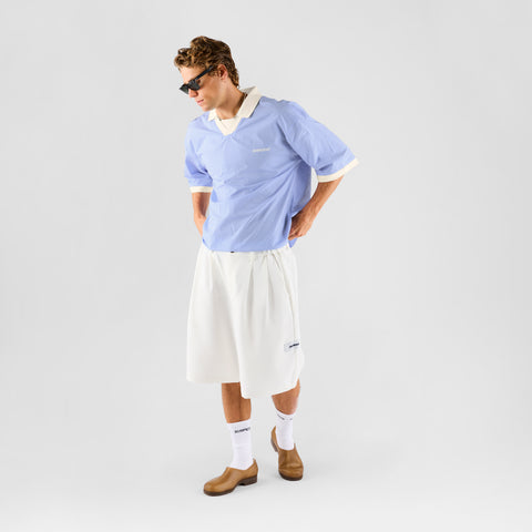 Boat / Check Polo Shirt - Light Blue