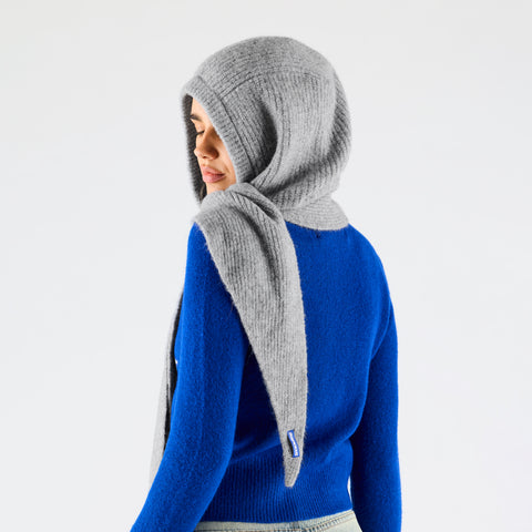 Women Drop / Clave Hooded Scarf - Heather