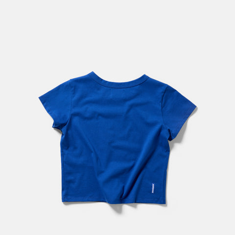 Women Drop / Clave W Baby Tee - Big Blue