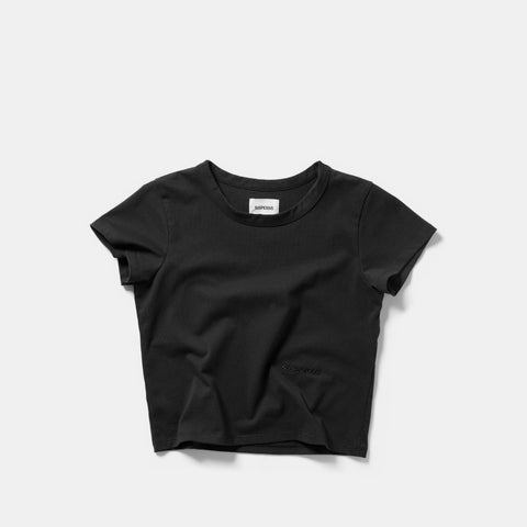 Women Drop / Clave W Baby Tee - Black