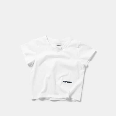 Women Drop / Clave W Baby Tee - White