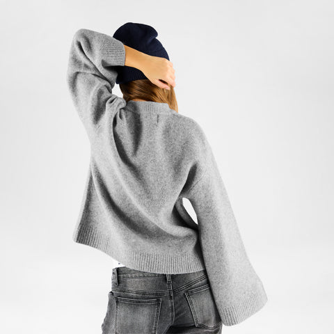 Women Drop / Clave W Sleeve Knit - Heather