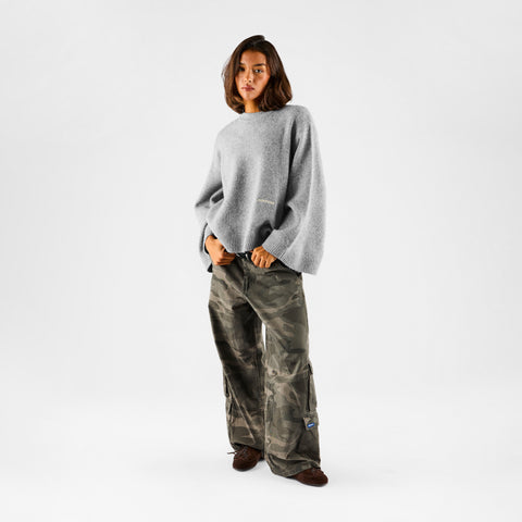 Women Drop / Clave W Sleeve Knit - Heather