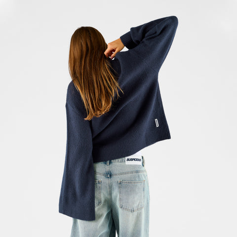 Women Drop / Clave W Sleeve Knit - Nightfall