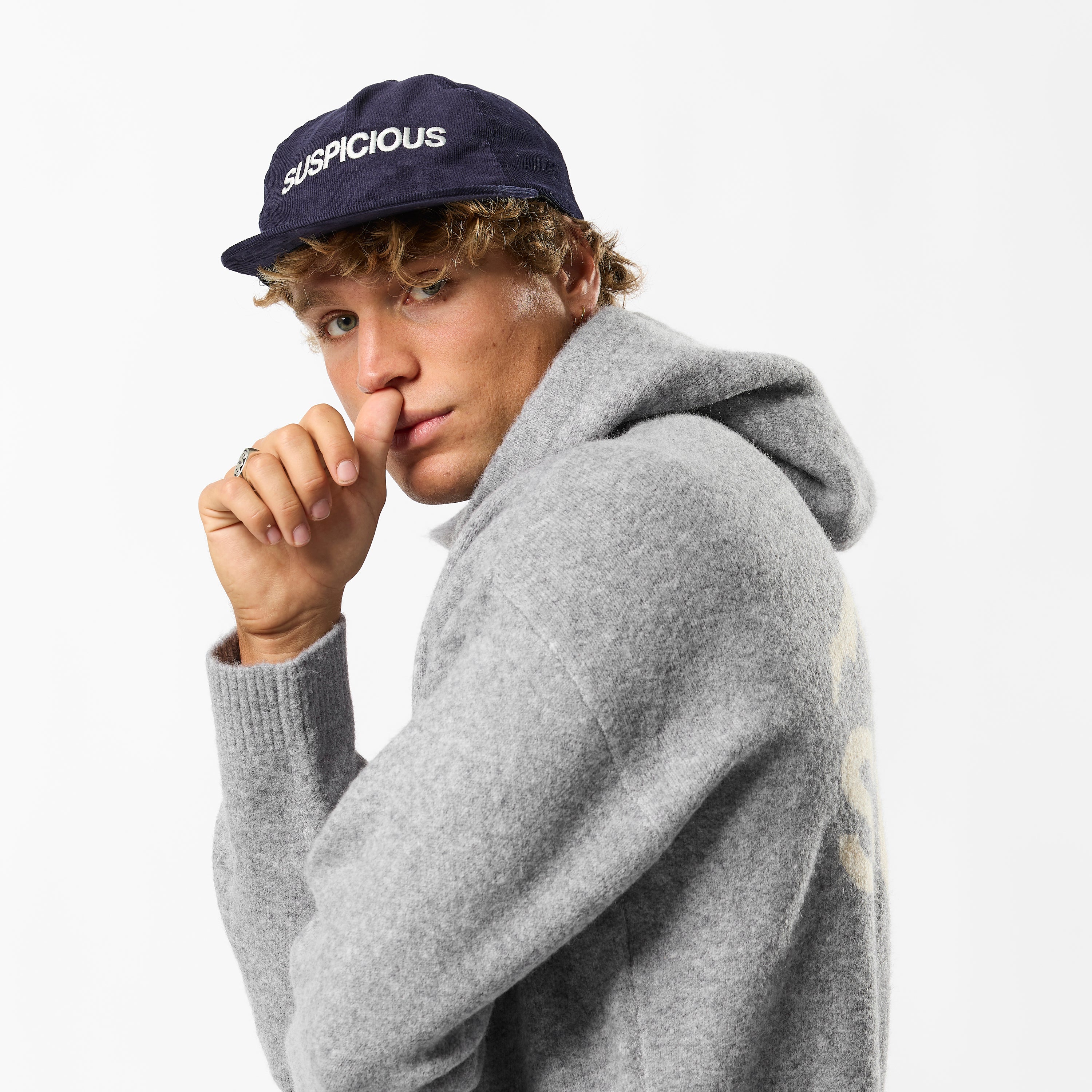 Corduroy Cap - Navy – Suspicious Antwerp