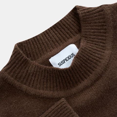 Winter2 / Core High Neck Knit - Espresso