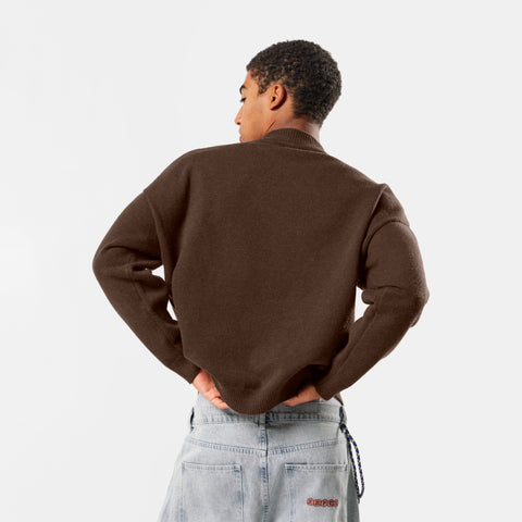 Winter2 / Core High Neck Knit - Espresso