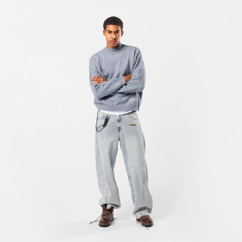 Winter2 / Core High Neck Knit - Frosted Blue