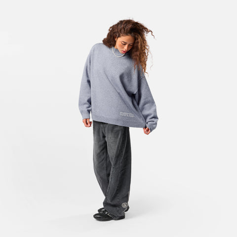 Winter2 / Core High Neck Knit - Frosted Blue