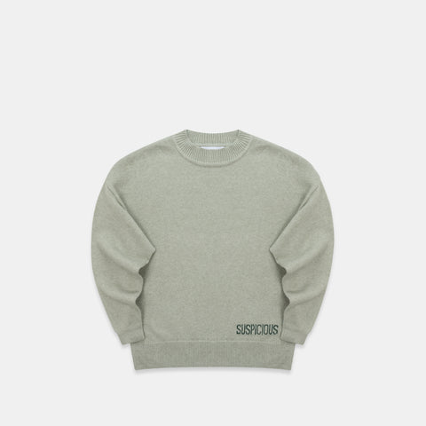 Winter2 / Core High Neck Knit - Frosted Green
