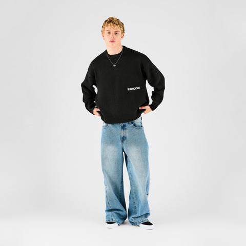 End Of Summer / Core Knitted Crew - Black