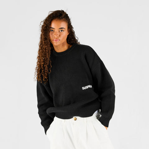 End Of Summer / Core Knitted Crew - Black