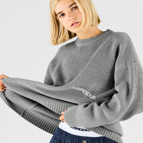 End Of Summer / Core Knitted Crew - Grey