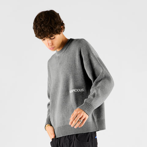 End Of Summer / Core Knitted Crew - Grey