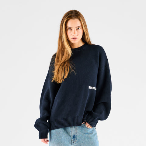 End Of Summer / Core Knitted Crew - Nightfall