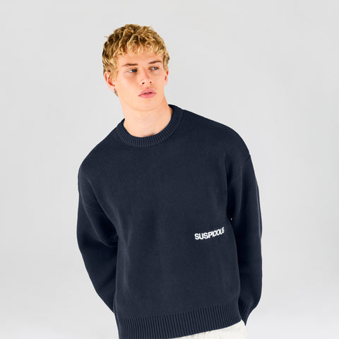 End Of Summer / Core Knitted Crew - Nightfall