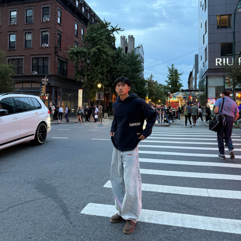 Winter1 / Core Knitted Hoodie - Navy