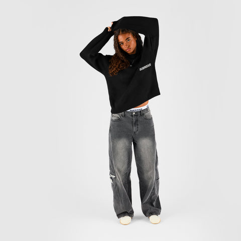 Fall 1 / Core Knitted Sweat - Black
