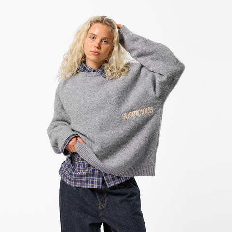 PL / Core Knitted Sweat - Heather Grey