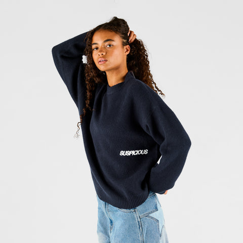 Fall 1 / Core Knitted Sweat - Navy