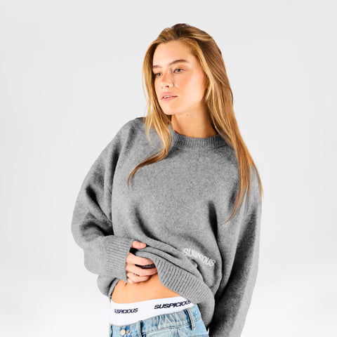 Fall 1 / Core Knitted Sweat - Neutral Heather