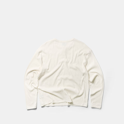 Core / Core Ribbed Henley Longsleeve - Natural