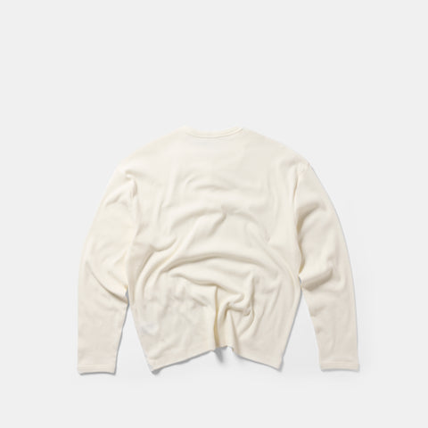 PL / Core Ribbed Henley Longsleeve - Natural