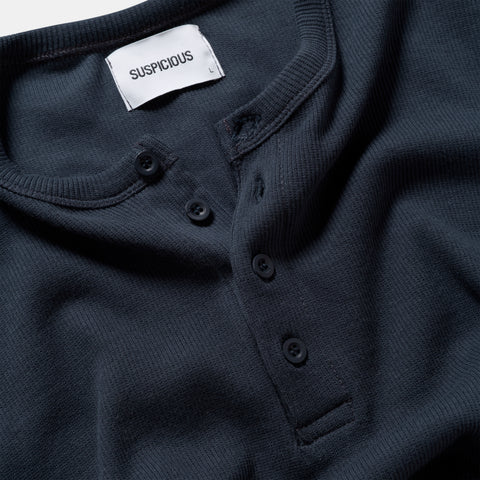 PL / Core Ribbed Henley Longsleeve - Nightfall