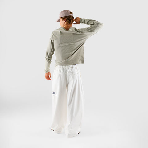 Core / Core Slim Ribbed Henley Longsleeve - Rhino