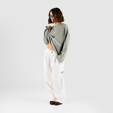 Core / Core Ribbed Longsleeve - Washed Rhino