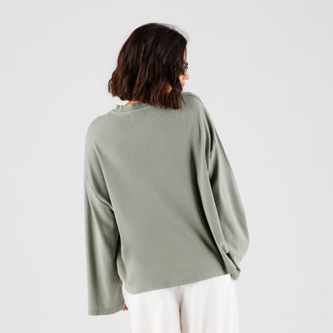 Core / Core Ribbed Longsleeve - Washed Rhino