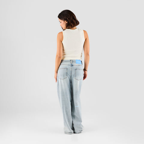 Core / Core Sleeveless Button Tank - Natural