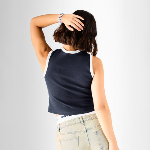 Core / Core Sleeveless Button Tank - Nightfall
