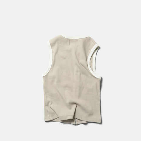 Core / Core Sleeveless Button Tank - Rhino