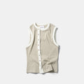 Core / Core Sleeveless Button Tank - Rhino
